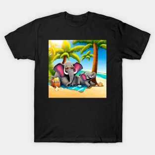 Happy Elephants . T-Shirt